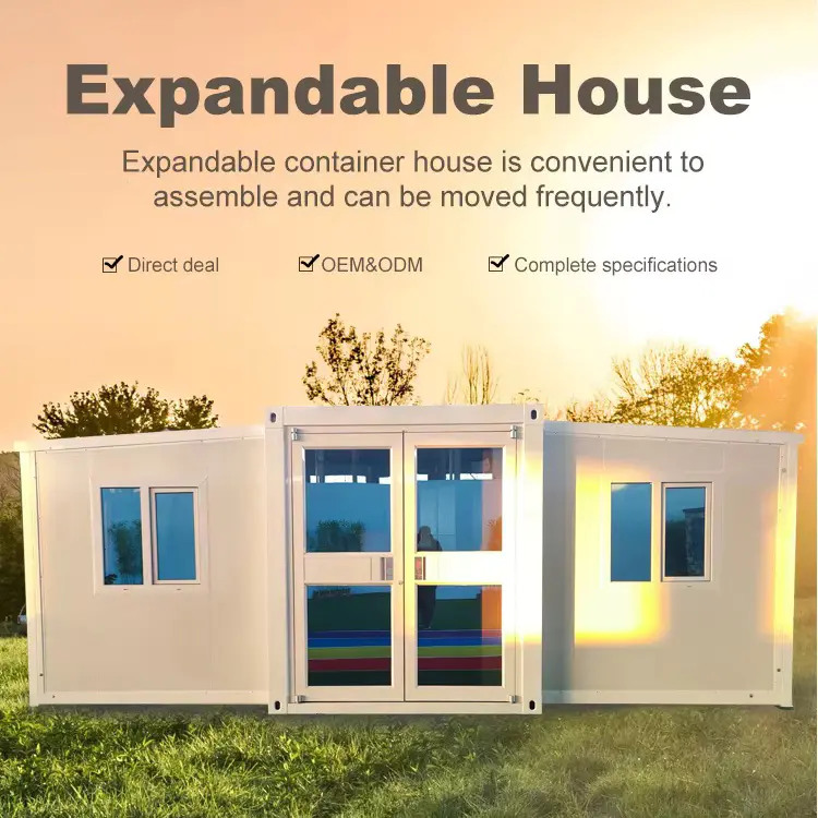 Quid materiae sunt communiter in expandable continens domos?